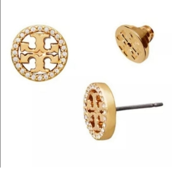 Tory burch logo earrings new never used - Picture 3 of 9